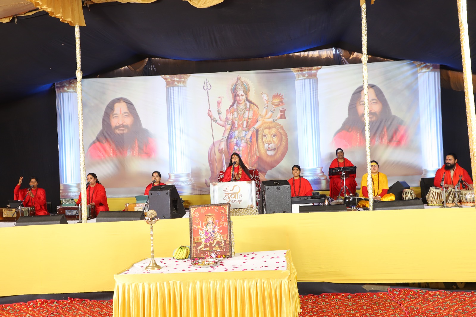 Divya Jyoti Jagrati Sansthan organized 5 days Sri Devi Kathamrita at Ramlila Ground, Amb #updatepunjab.com