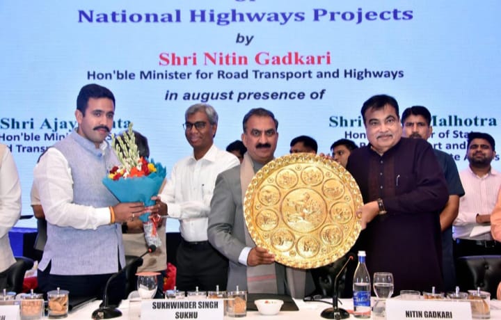 HP CM Urges Gadkari to Declare Roads National Highways